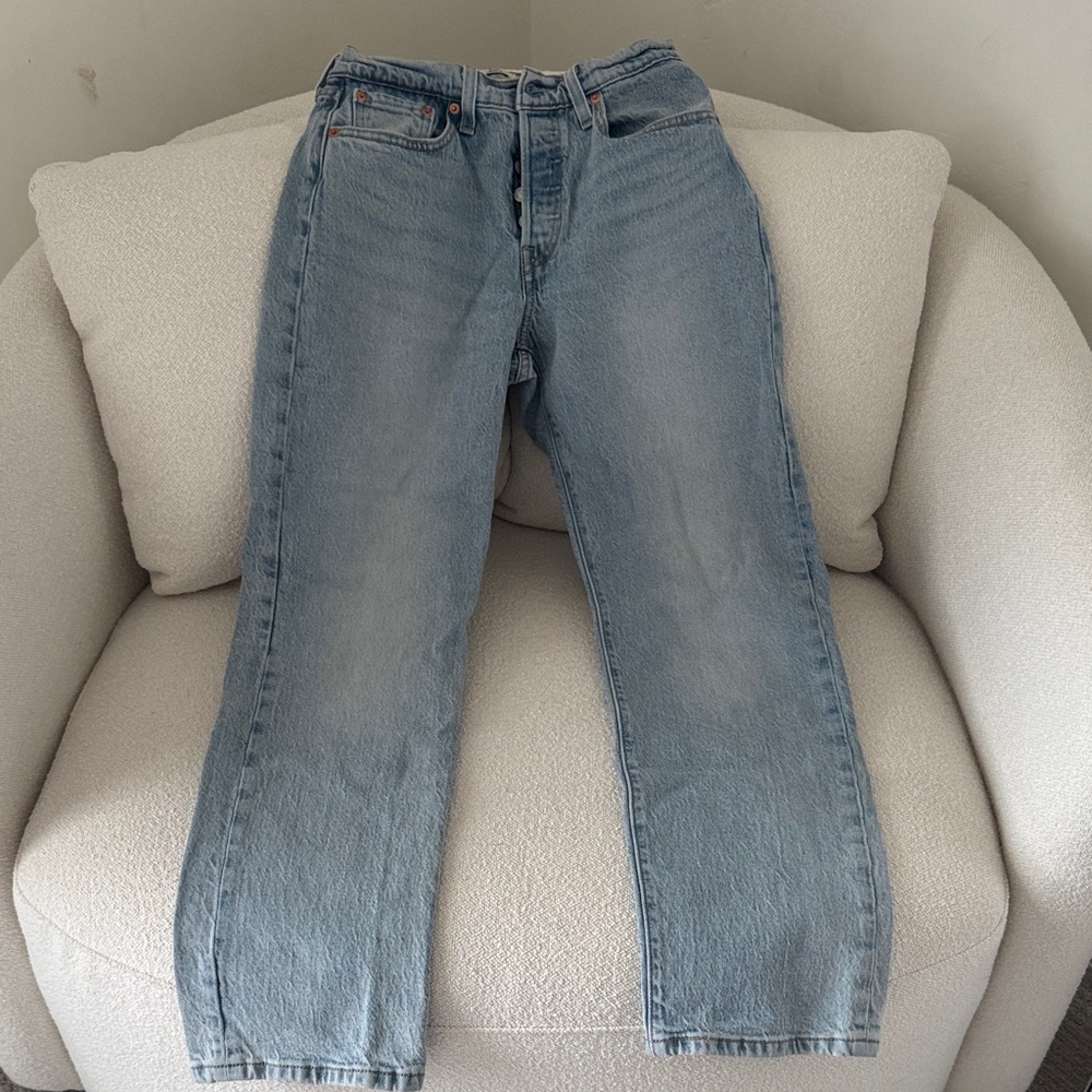 Levi's Light Blue Straight Leg Jeans